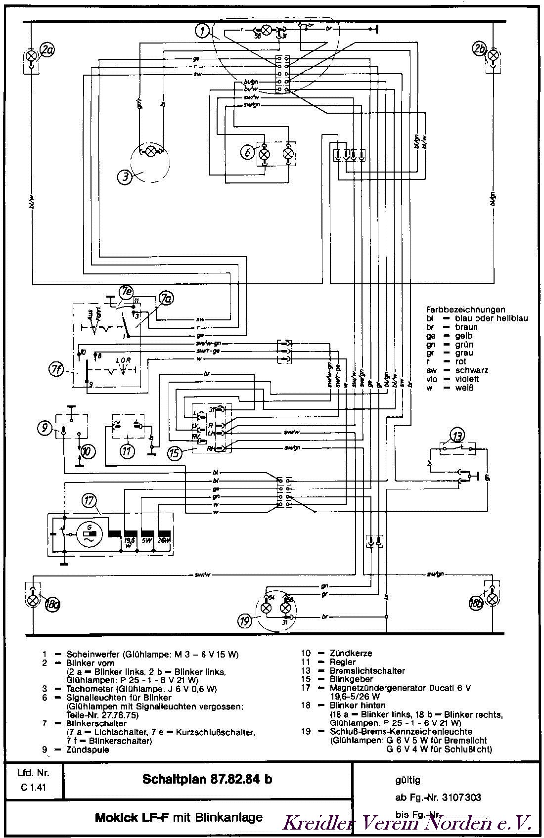 Schaltpläne | Kreidler Freunde Norden e.V. 12 v wiring diagram 